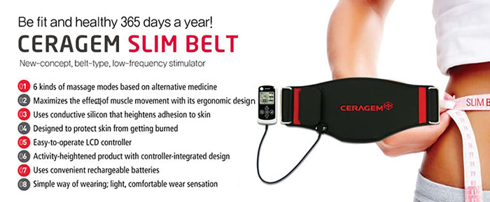 Ceragem Slim belt Features
